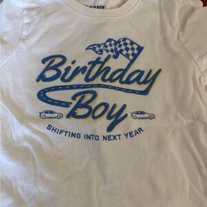 Old Navy Kids Birthday Boy Tee - race car design